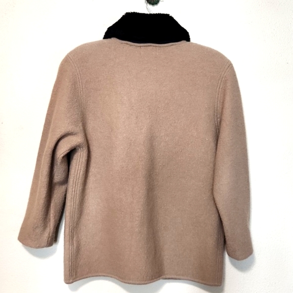 VINTAGE D'Allaird's 100% Wool Jacket Detachable Faux Fur Collar EUC Size Small - Picture 3 of 11